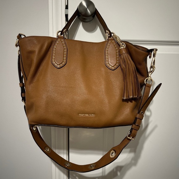 Michael Kors Handbags - Michael Kors Brooklyn  Leather Large Grab Bag